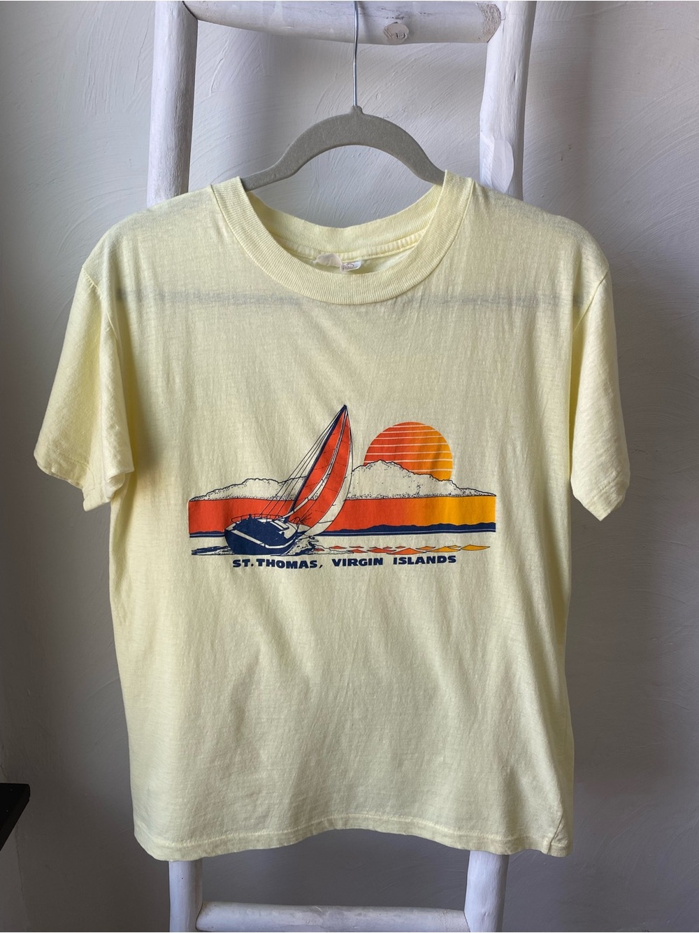 Vintage Yellow St. Thomas Virgin Islands Graphic Tee